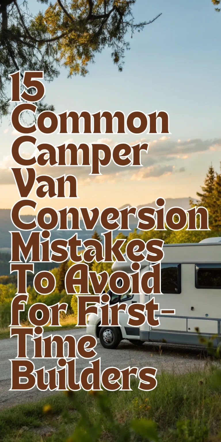 15 Common Camper Van Conversion Mistakes To Avoid for First-Time Builders