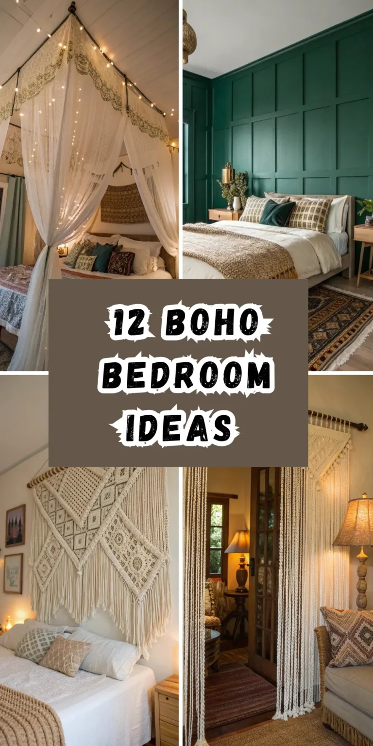 12 Boho Bedroom Ideas for a Cozy and Free-Spirited Vibe