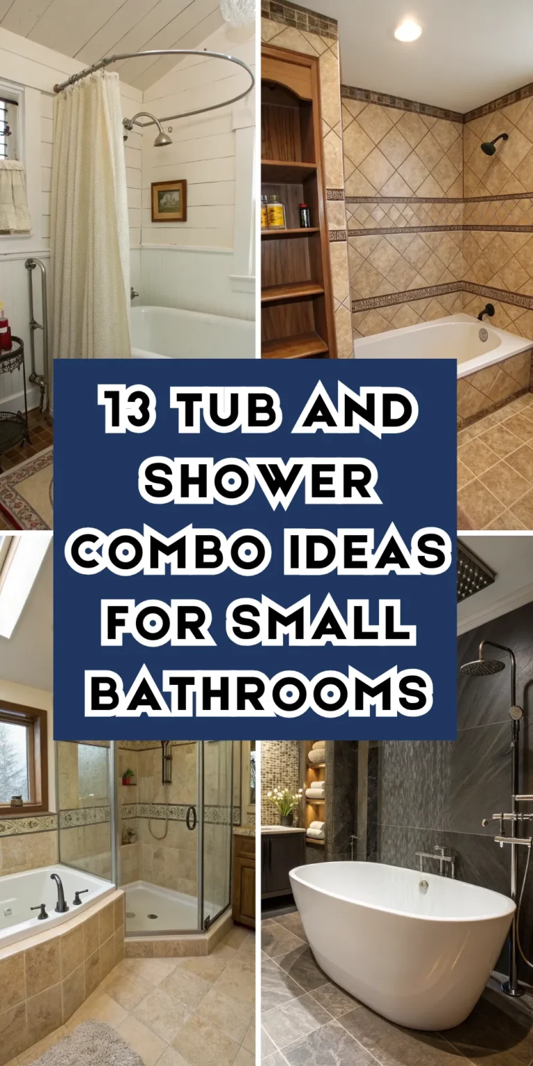 13 Tub and Shower Combo Ideas for Small Bathrooms