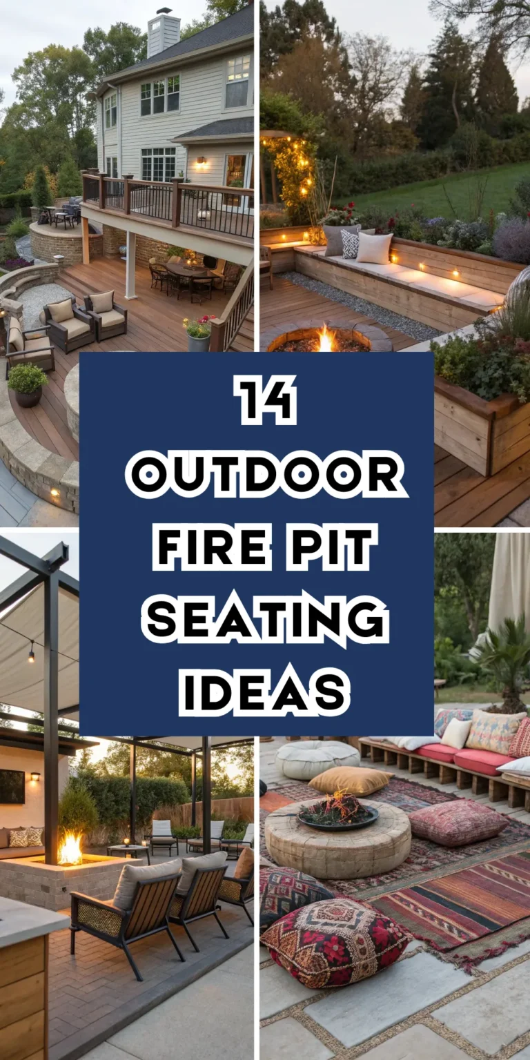 14 Outdoor Fire Pit Seating Ideas for Cozy Gatherings