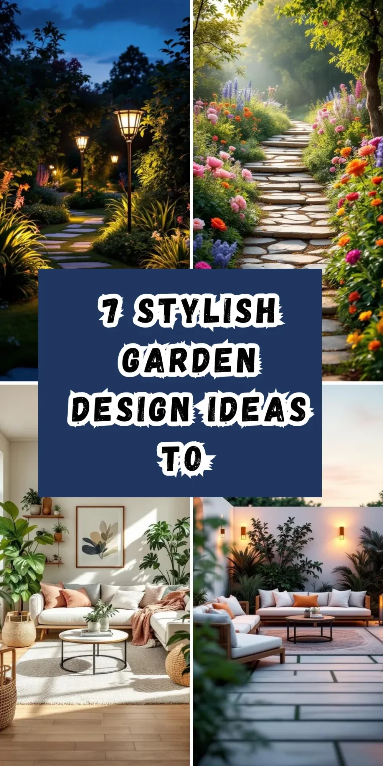 7 Stylish Garden Design Ideas to Elevate Your Outdoor Space