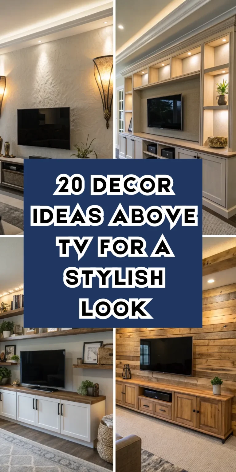 20 Decor Ideas Above TV for a Stylish Look