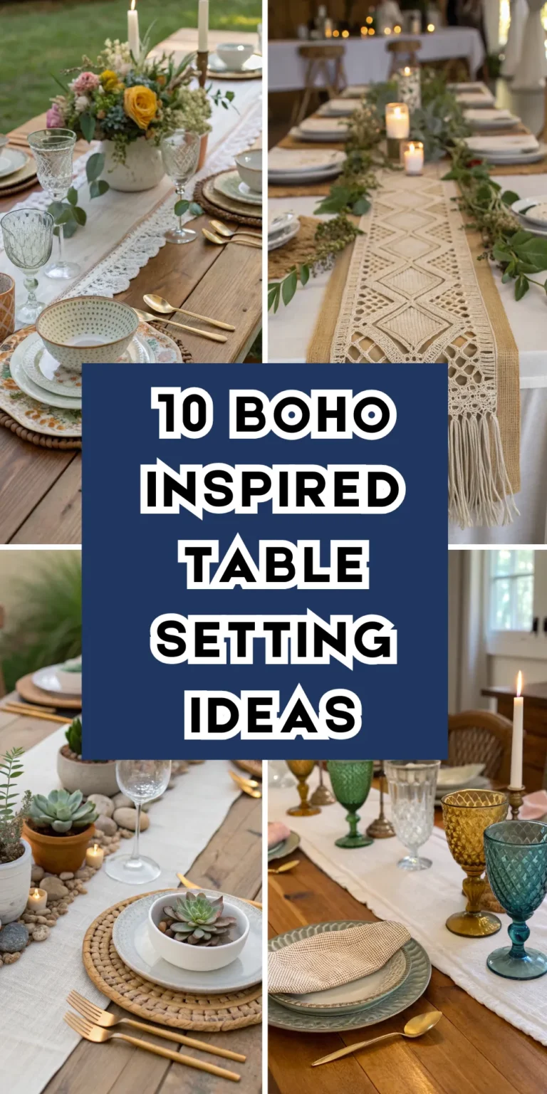 10 Boho Inspired Table Setting Ideas for Effortless Entertaining