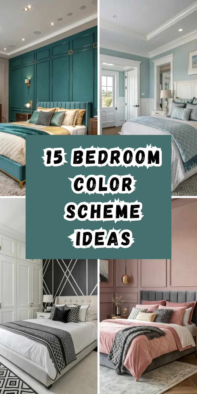 15 Bedroom Color Scheme Ideas for Modern, Sophisticated Spaces