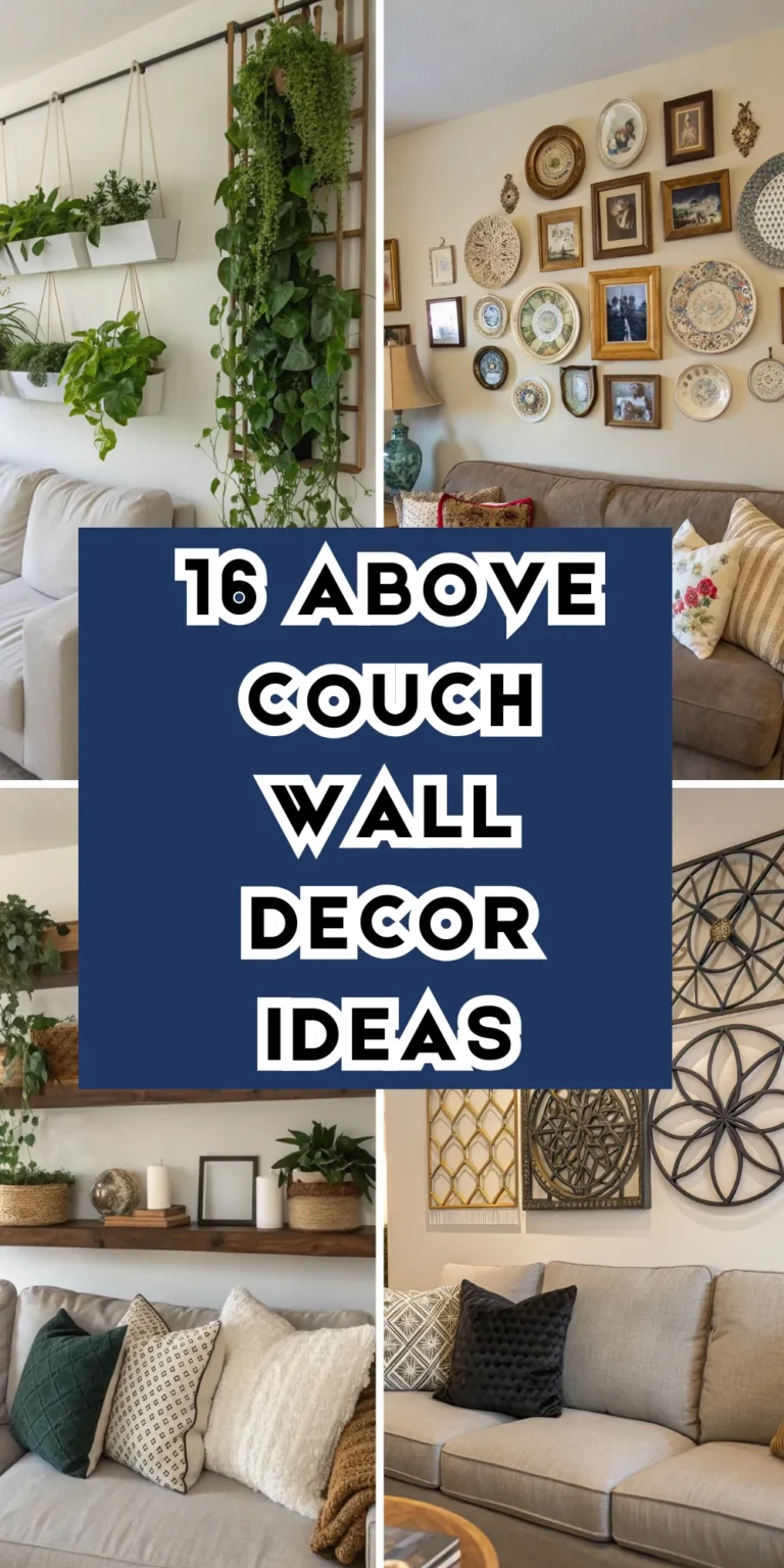 16 Above Couch Wall Decor Ideas for Living Rooms