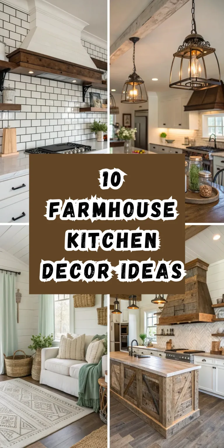 10 Farmhouse Kitchen Decor Ideas
