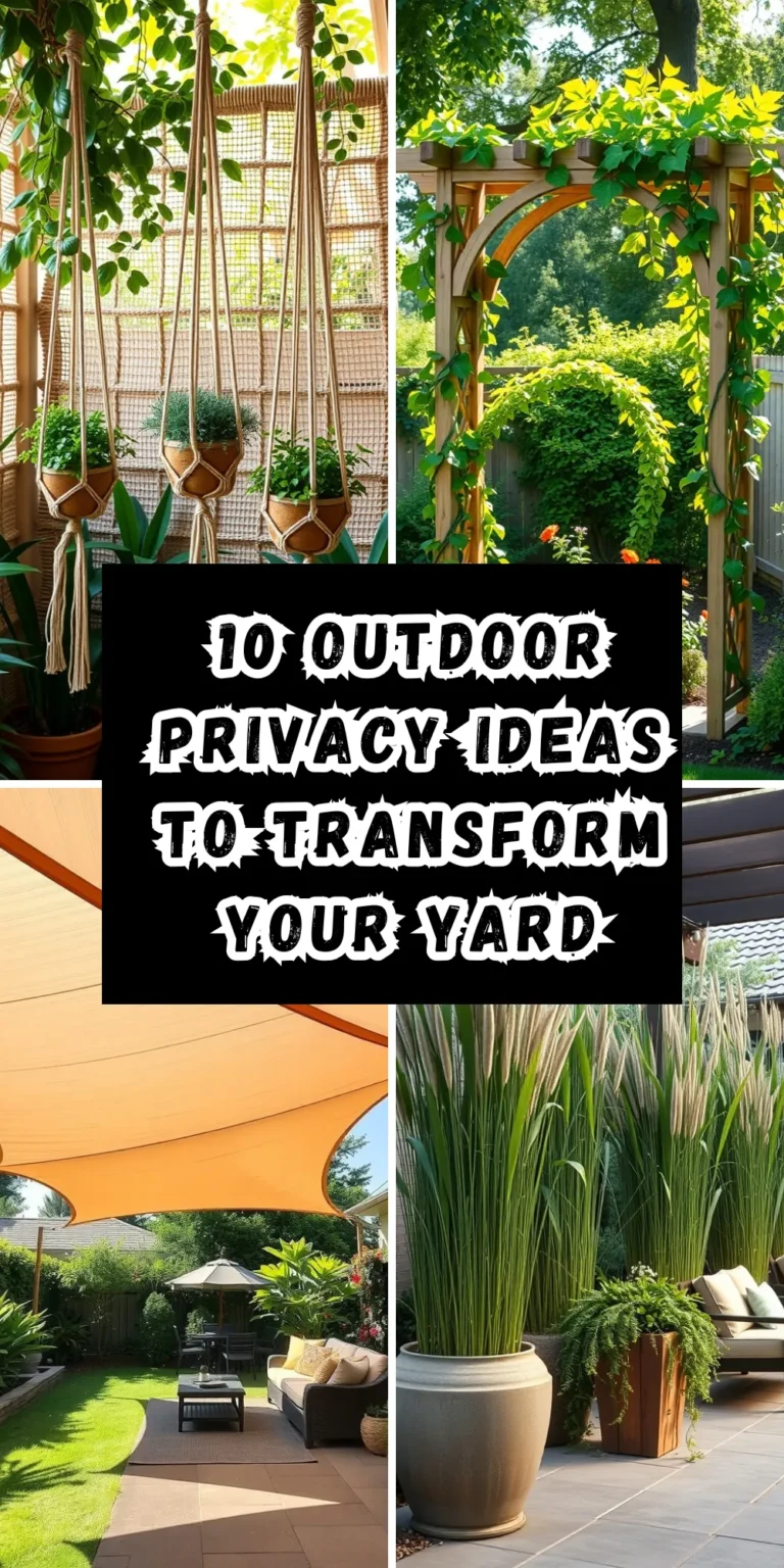 10 Outdoor Privacy Ideas To Transform Your Yard Into A Private Retreat