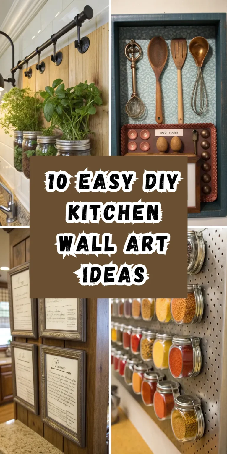 10 Easy DIY Kitchen Wall Art Ideas to Personalize Your Space