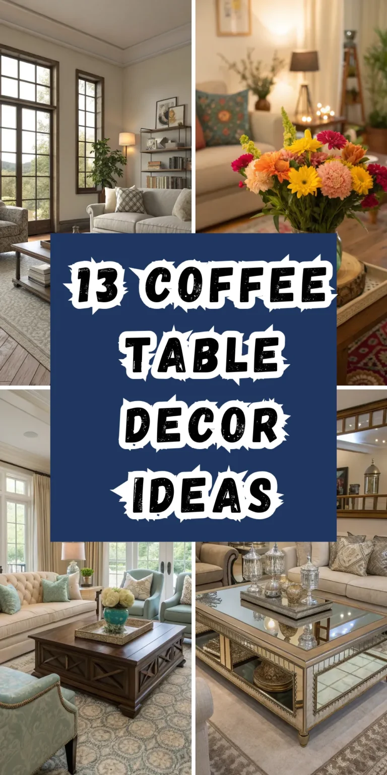 13 Coffee Table Decor Ideas