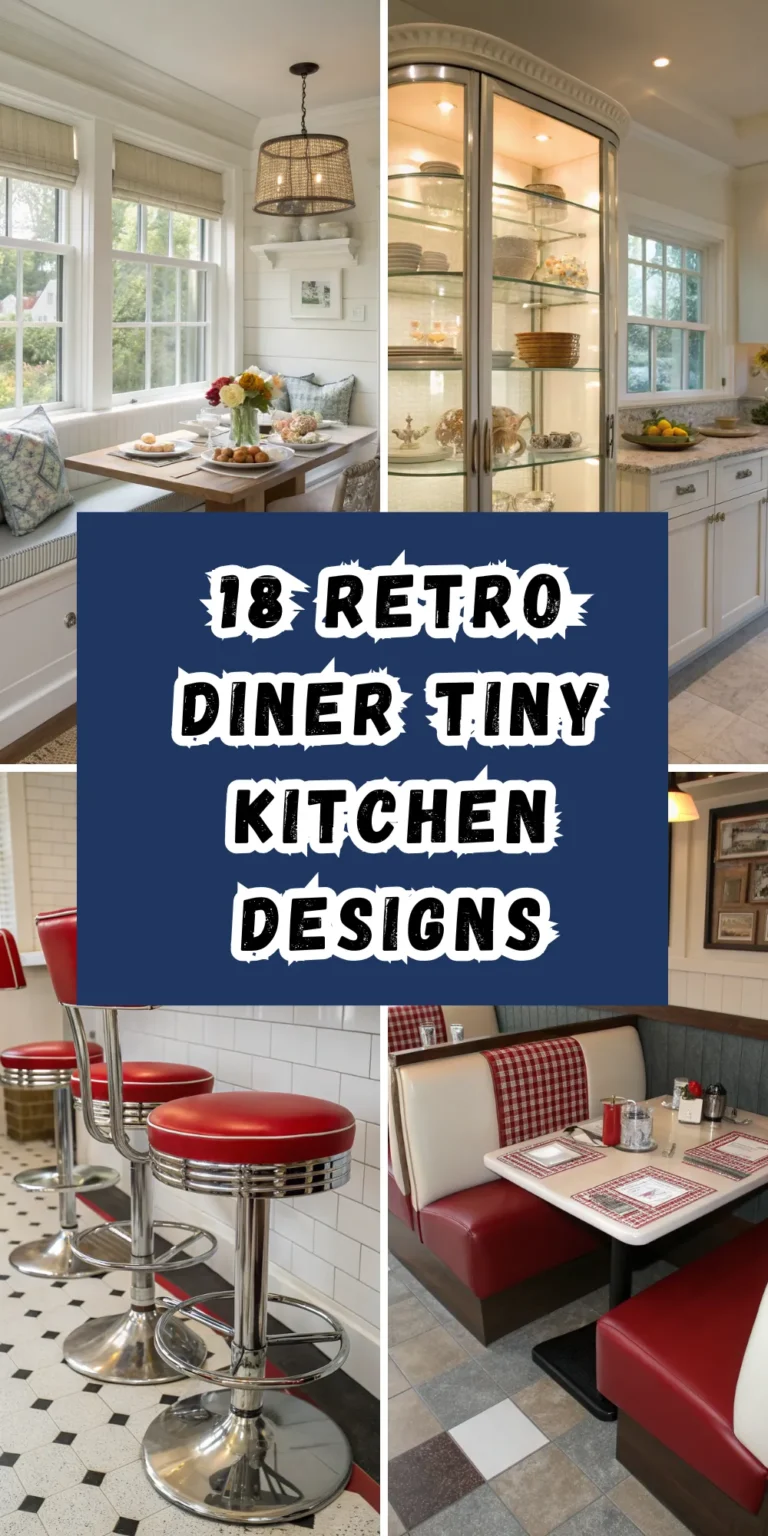 18 Retro Diner Tiny Kitchen Designs That Bring Classic Americana Home