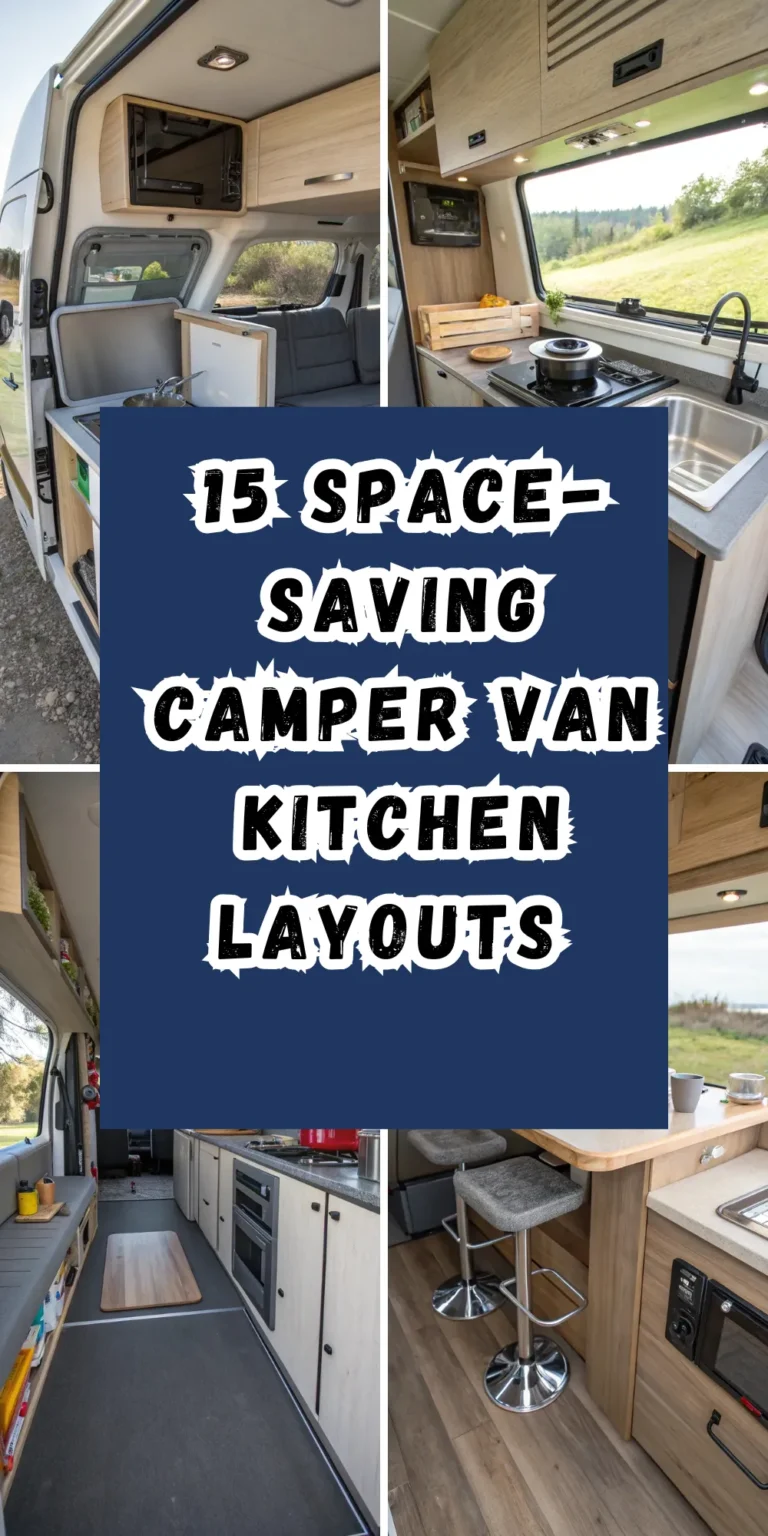 Tiny Kitchen, Big Adventures: 15 Space-Saving Camper Van Kitchen Layouts That Actually Work
