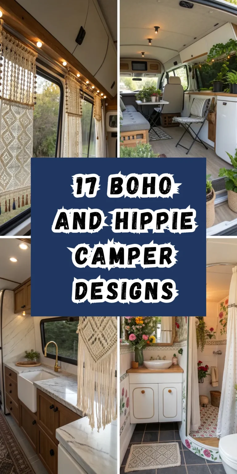 Free Spirit Meets Five-Star: 17 Boho and Hippie Camper Designs with Luxurious Modern Twists