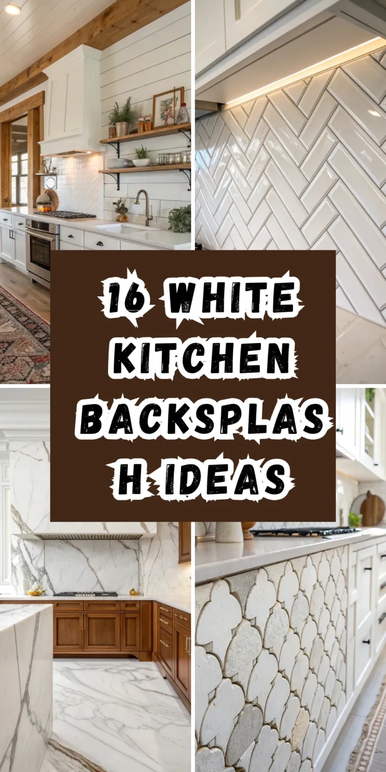 16 White Kitchen Backsplash Ideas: Clean, Classic & Stylish