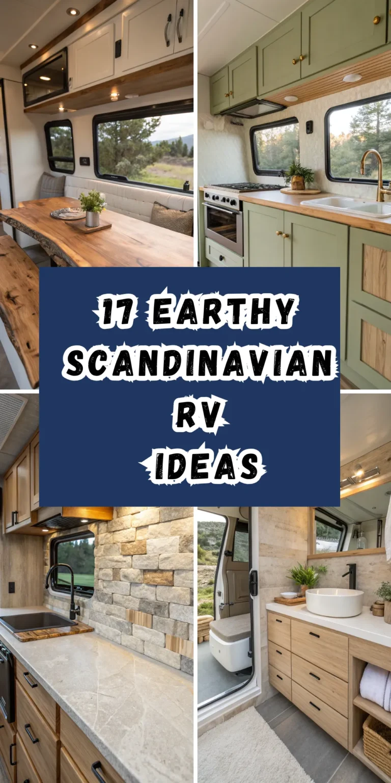 17 Earthy Scandinavian RV Ideas for Cozy Roadside Living