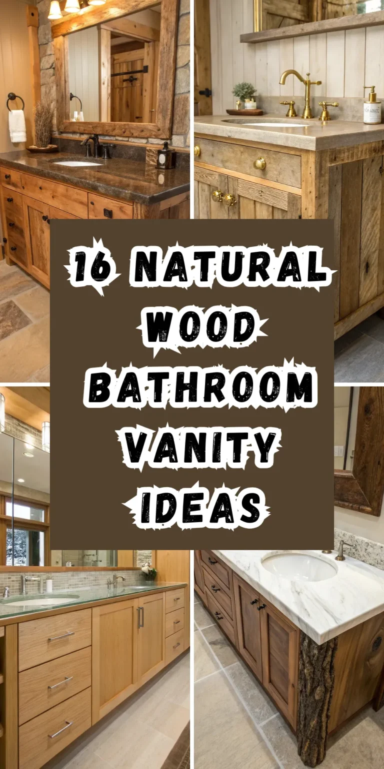 From Cold to Cozy: 16 Natural Wood Bathroom Vanity Ideas That Transform Your Space Into a Luxurious Spa Retreat