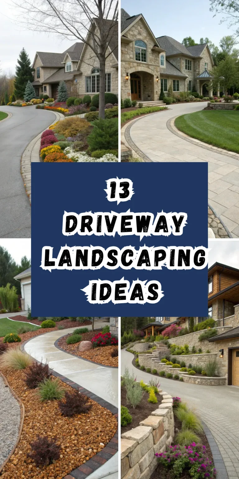 13 Driveway Landscaping Ideas