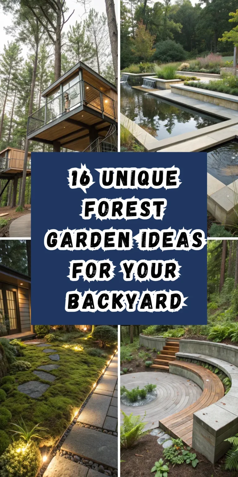 16 UNIQUE FOREST GARDEN IDEAS FOR YOUR BACKYARD