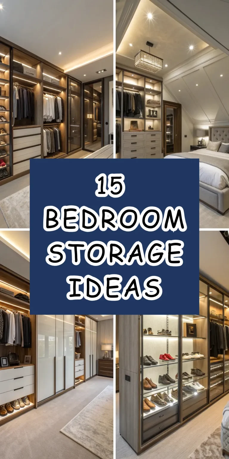 15 Bedroom Storage Ideas: Modern and Luxurious