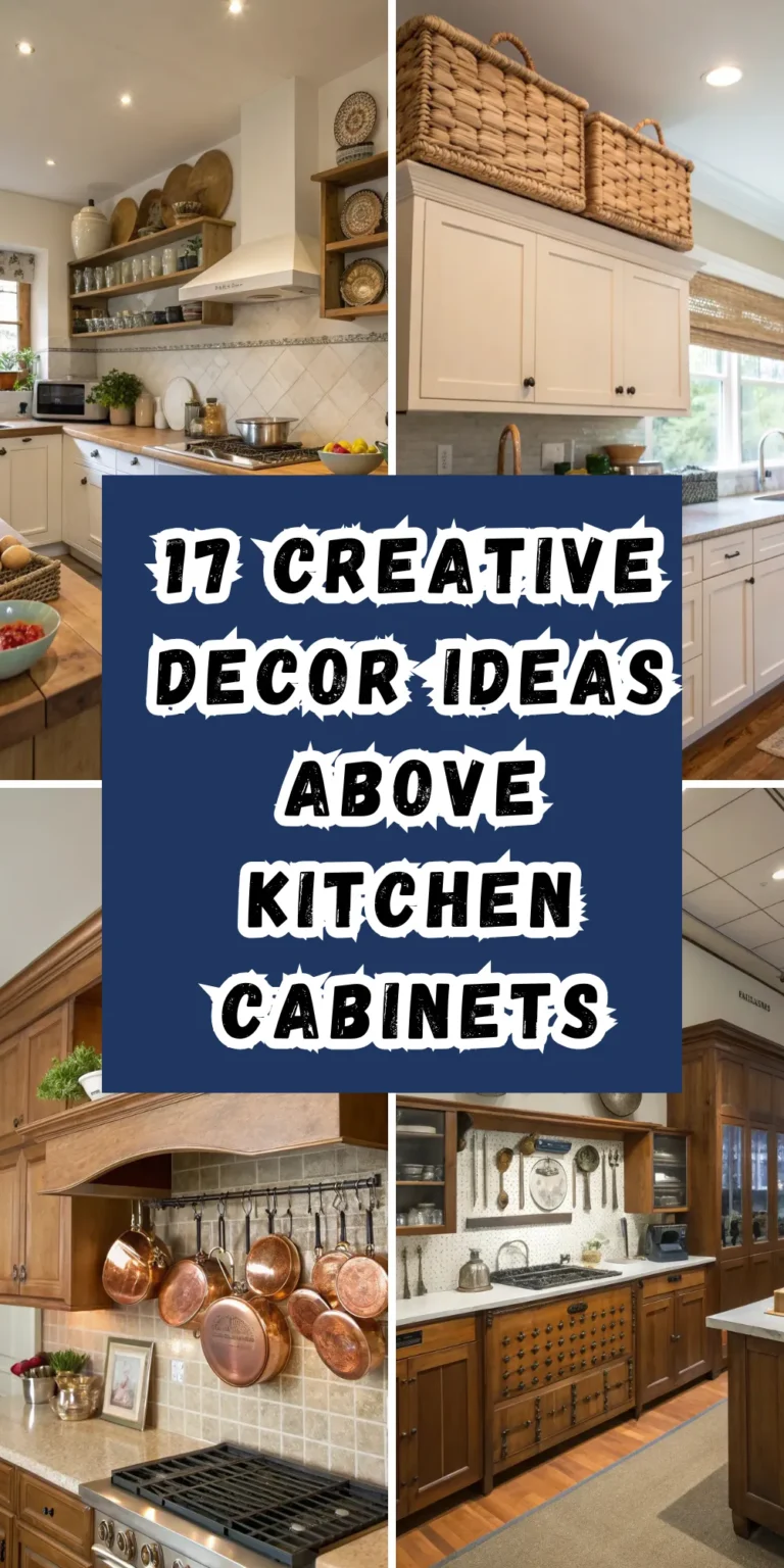 17 Creative Decor Ideas Above Kitchen Cabinets for Cooking Lovers
