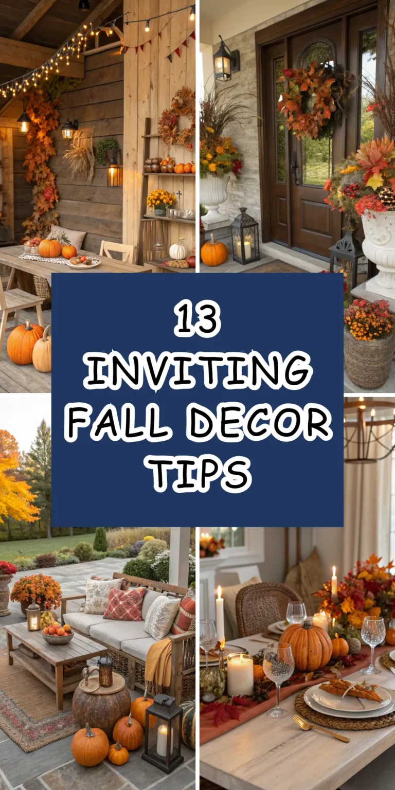 13 Inviting Fall Decor Tips for a Festive Home Makeover