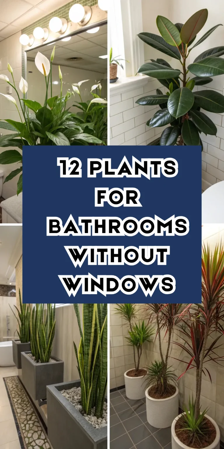 12 Plants for Bathrooms Without Windows