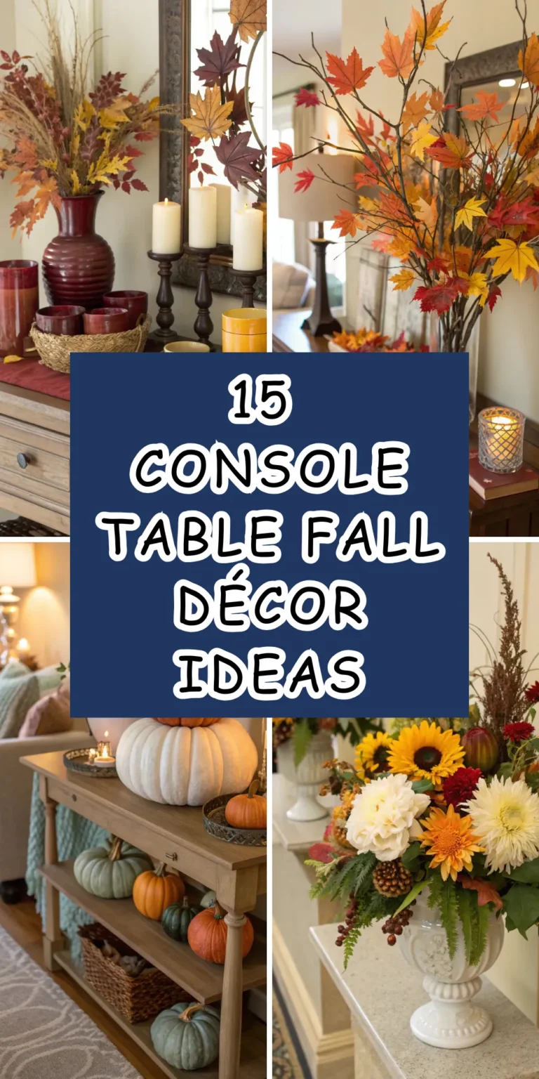15 Console Table Fall Décor Ideas