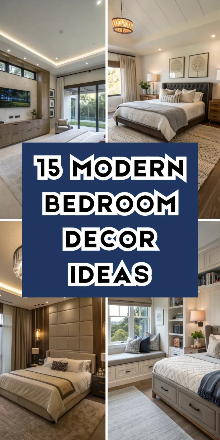 15 Modern Bedroom Decor Ideas