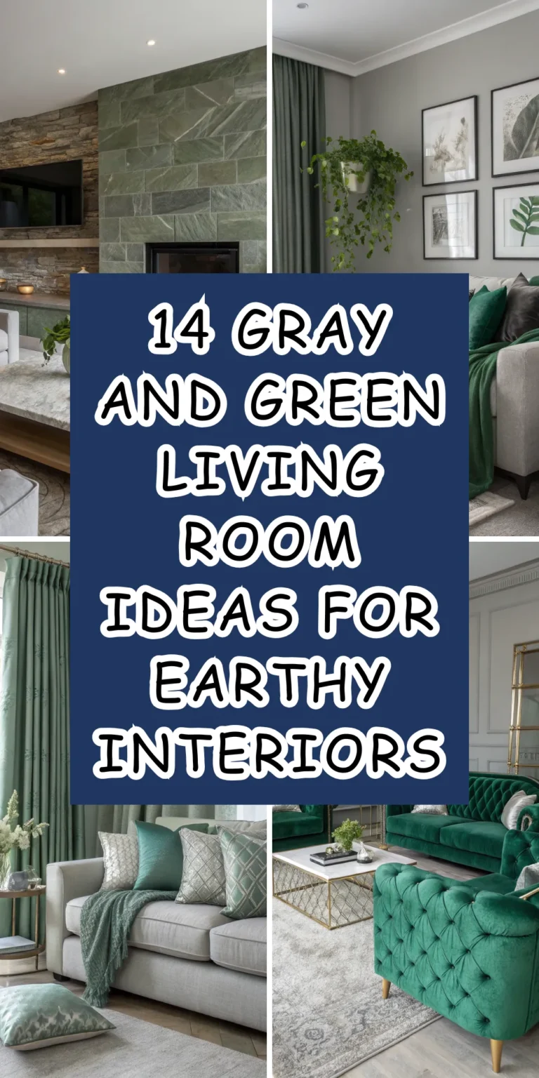 14 Gray and Green Living Room Ideas for Earthy Interiors