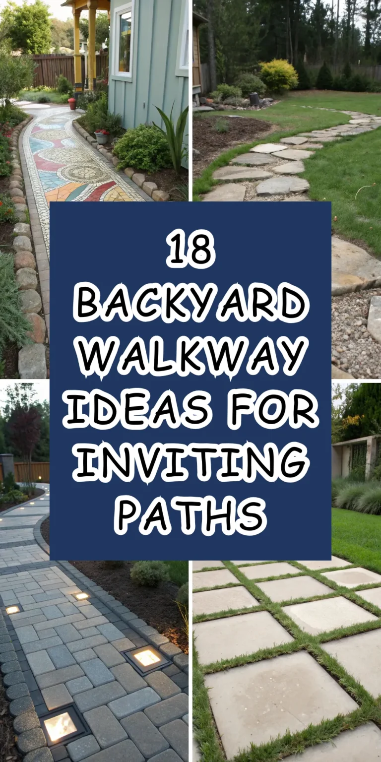 18 Backyard Walkway Ideas for Inviting Paths