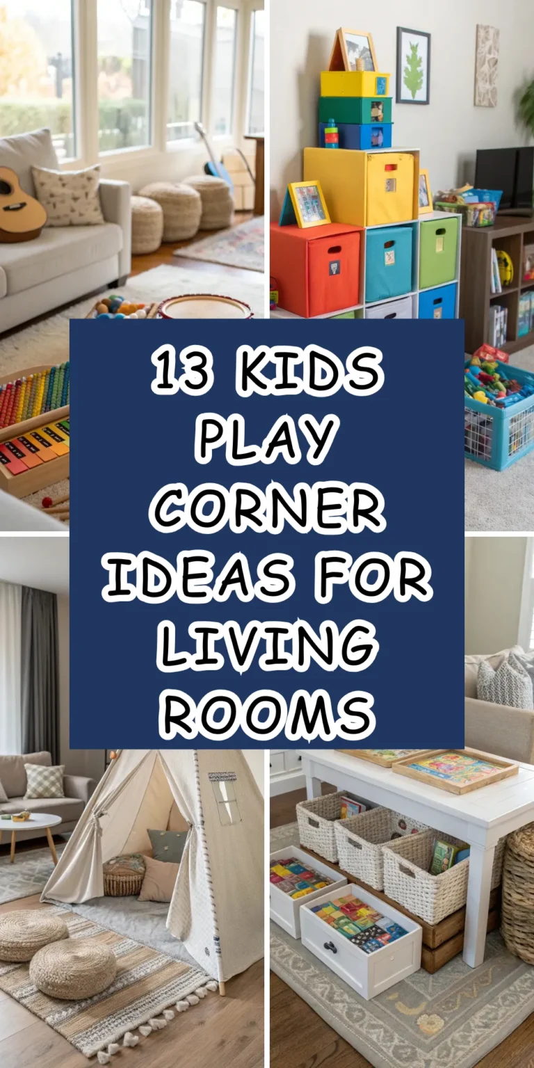 13 Kids Play Corner Ideas for Living Rooms