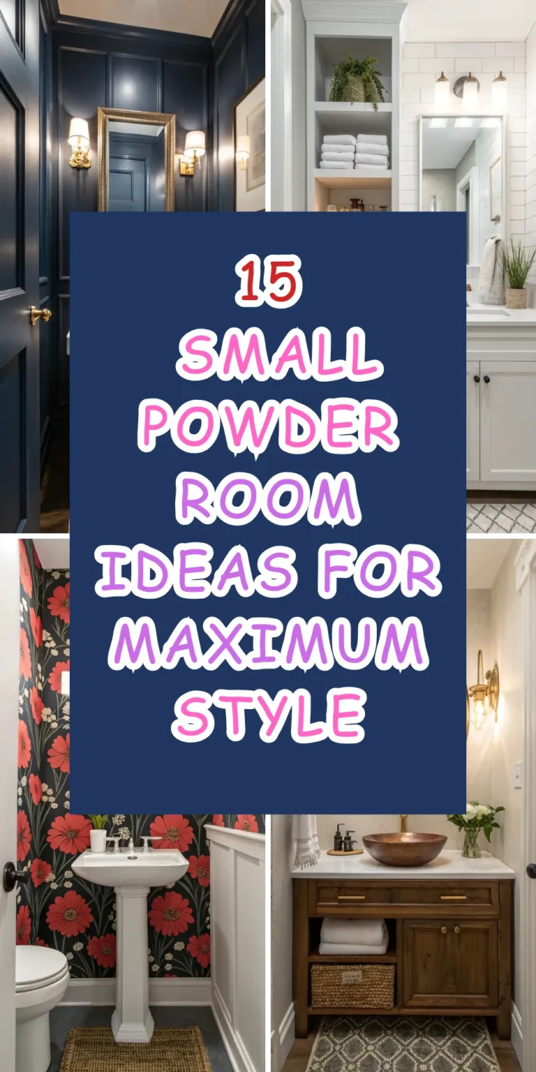 15 Small Powder Room Ideas for Maximum Style and Functionality 7 15 Small Powder Room Ideas for Maximum Style and Functionality