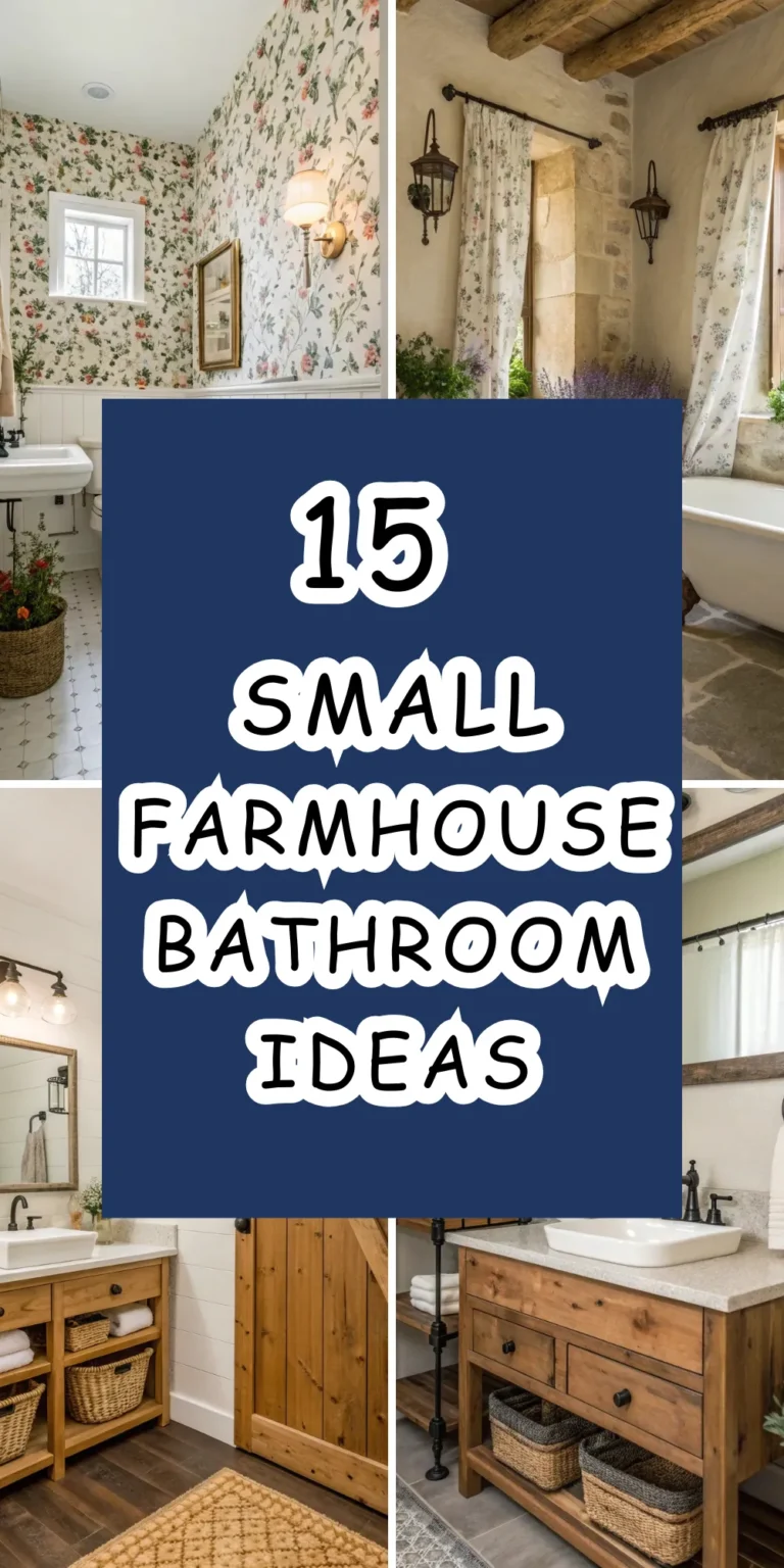 15 Small Farmhouse Bathroom Ideas: Blend Vintage Appeal with Contemporary Comfort in Any Size Space 5 15 Small Farmhouse Bathroom Ideas: Blend Vintage Appeal with Contemporary Comfort in Any Size Space