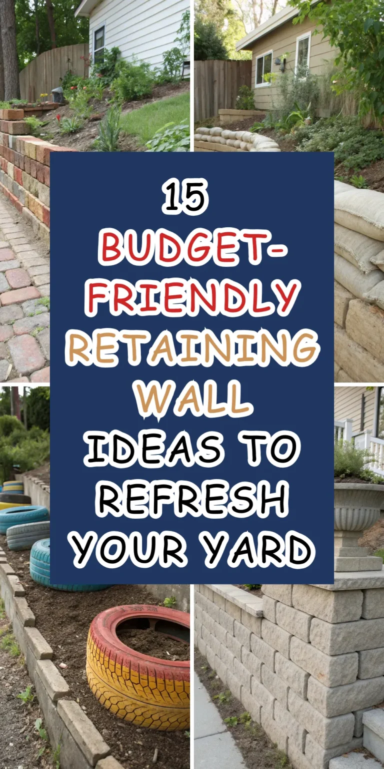15 Budget-Friendly Retaining Wall Ideas to Refresh Your Yard 13 15 Budget-Friendly Retaining Wall Ideas to Refresh Your Yard