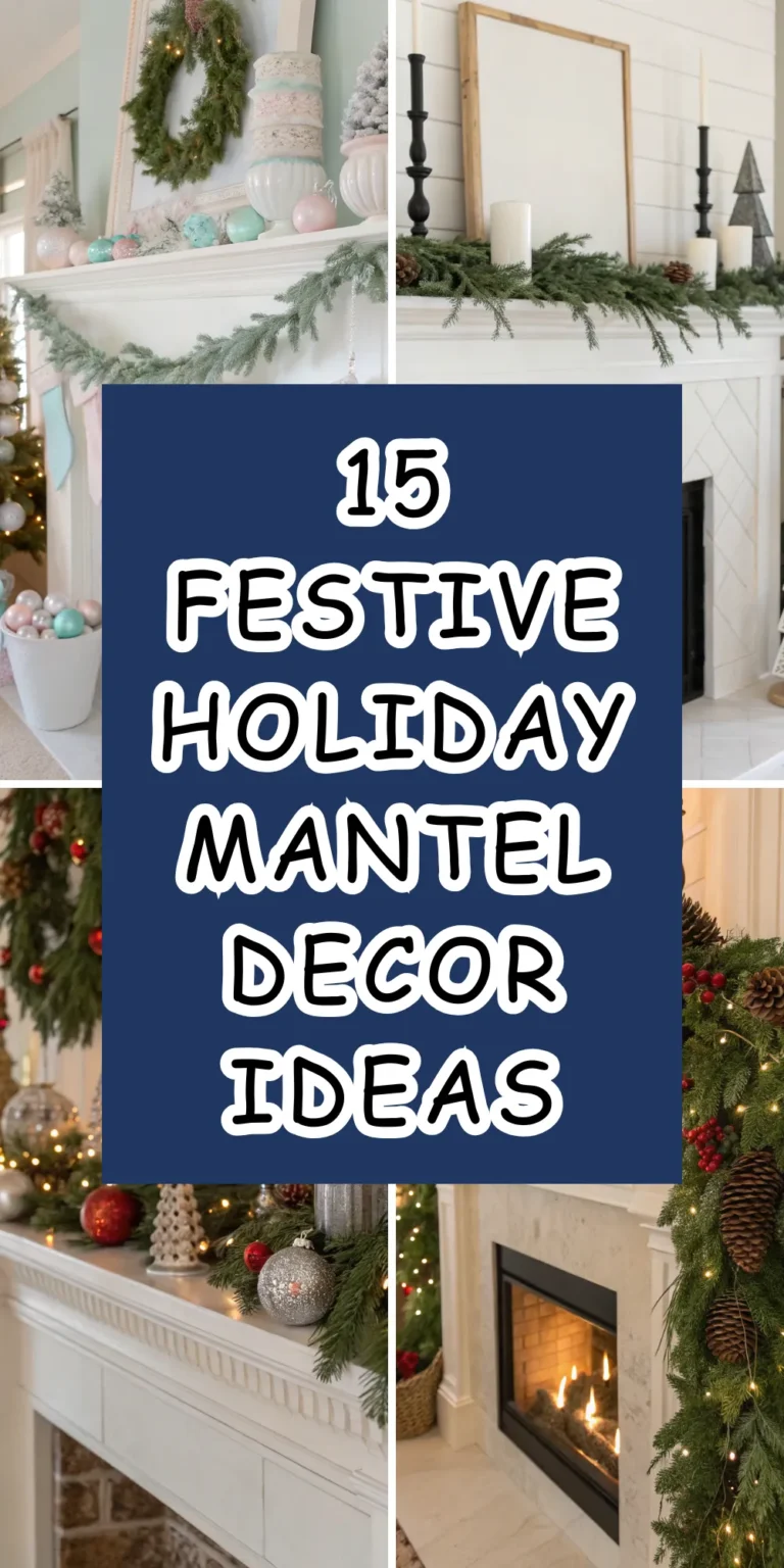15 Festive Holiday Mantel Decor Ideas to Wow Your Guests 20 15 Festive Holiday Mantel Decor Ideas to Wow Your Guests