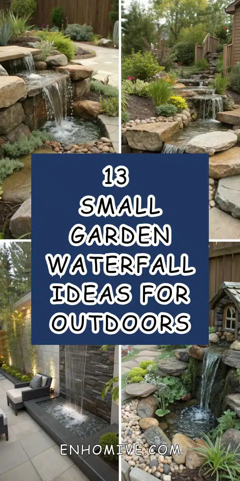 13 Small Garden Waterfall Ideas to Bring Peace and Charm Outdoors 15 13 Small Garden Waterfall Ideas to Bring Peace and Charm Outdoors
