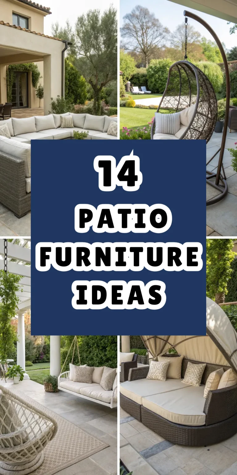 14 Patio Furniture Ideas: Turn Your Outdoor Space into a Stylish Sanctuary 8 14 Patio Furniture Ideas: Turn Your Outdoor Space into a Stylish Sanctuary