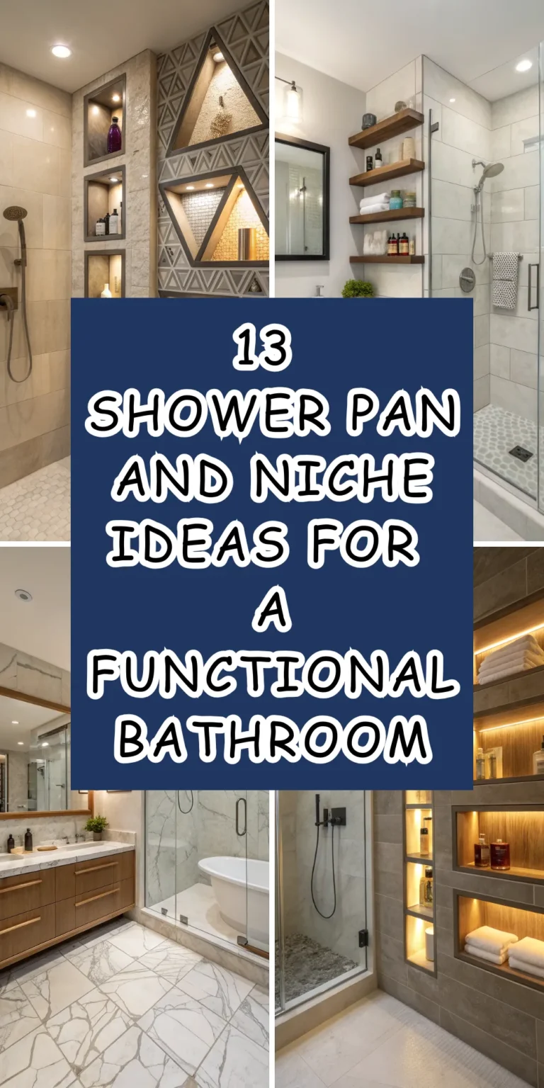 13 Shower Pan and Niche Ideas for a Functional Bathroom