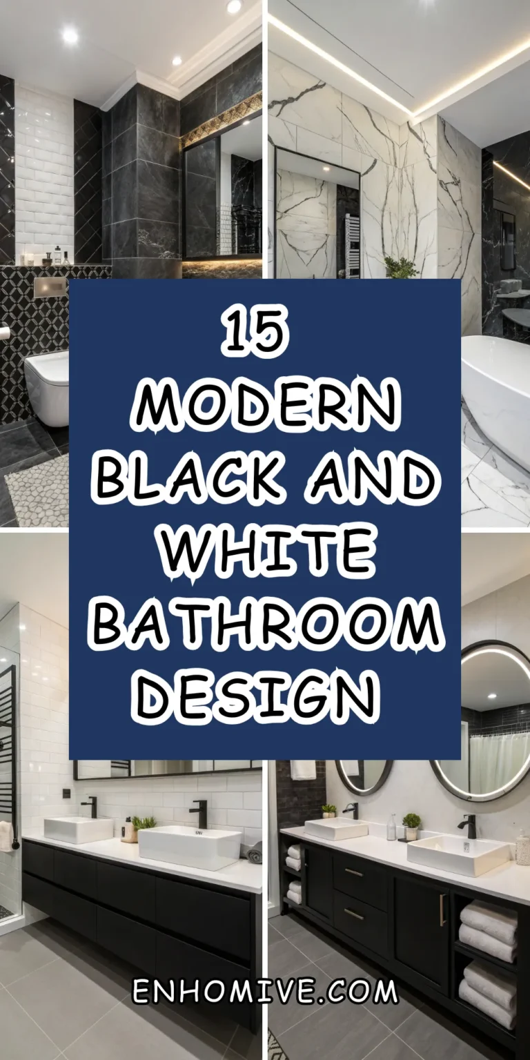 15 Modern Black and White Bathroom Design Ideas 4 15 Modern Black and White Bathroom Design Ideas