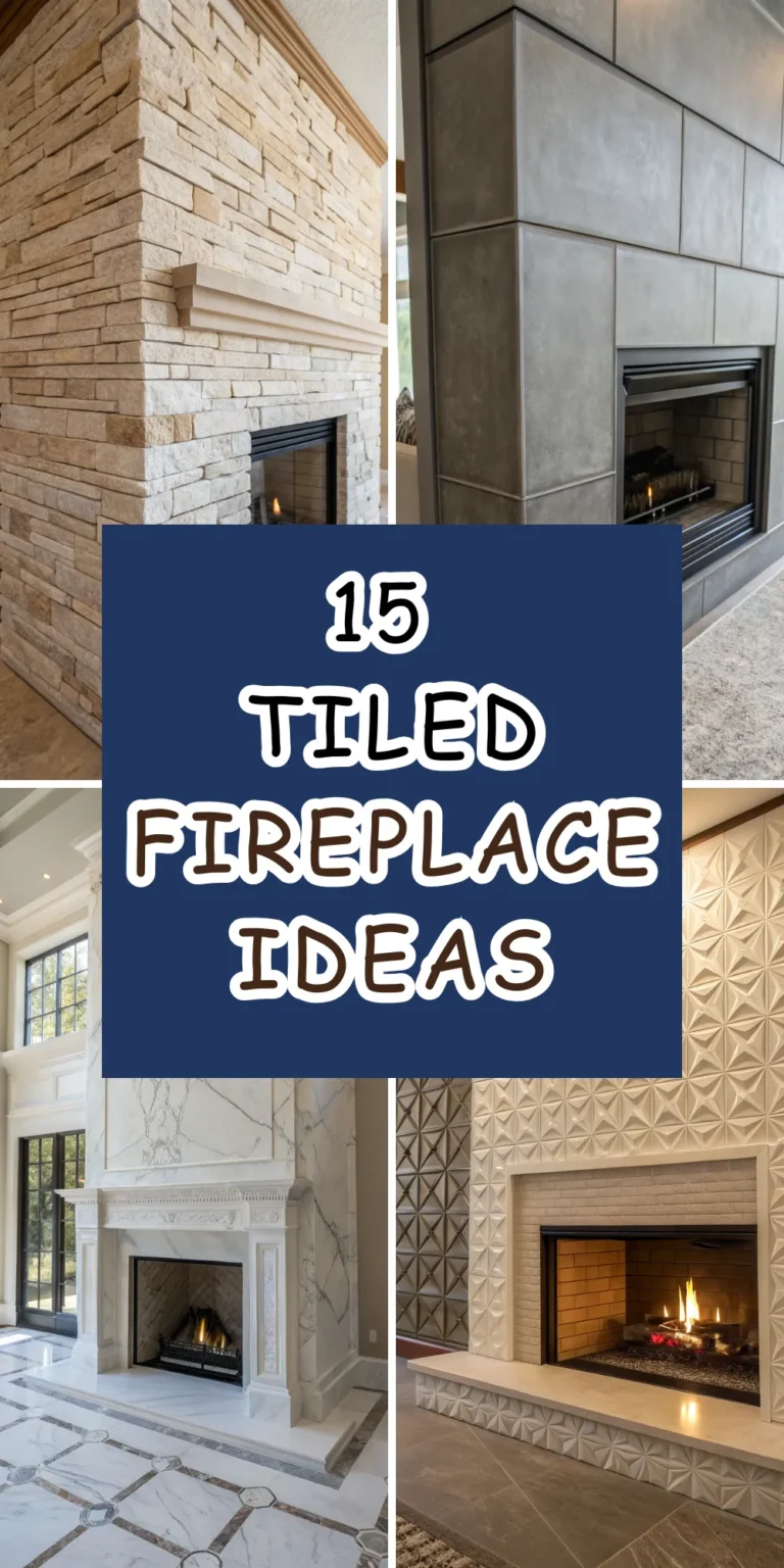15 Tiled Fireplace Ideas for a Modern Focal Point