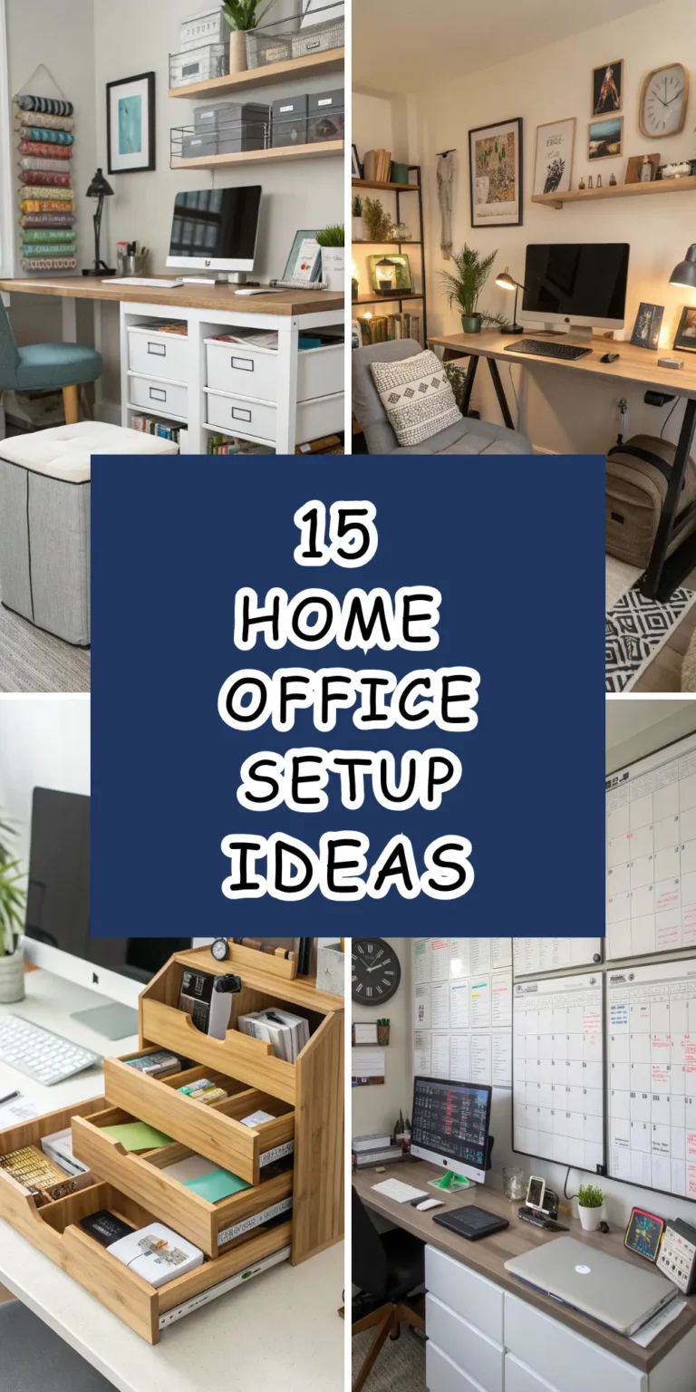 15 Home Office Organization Ideas
