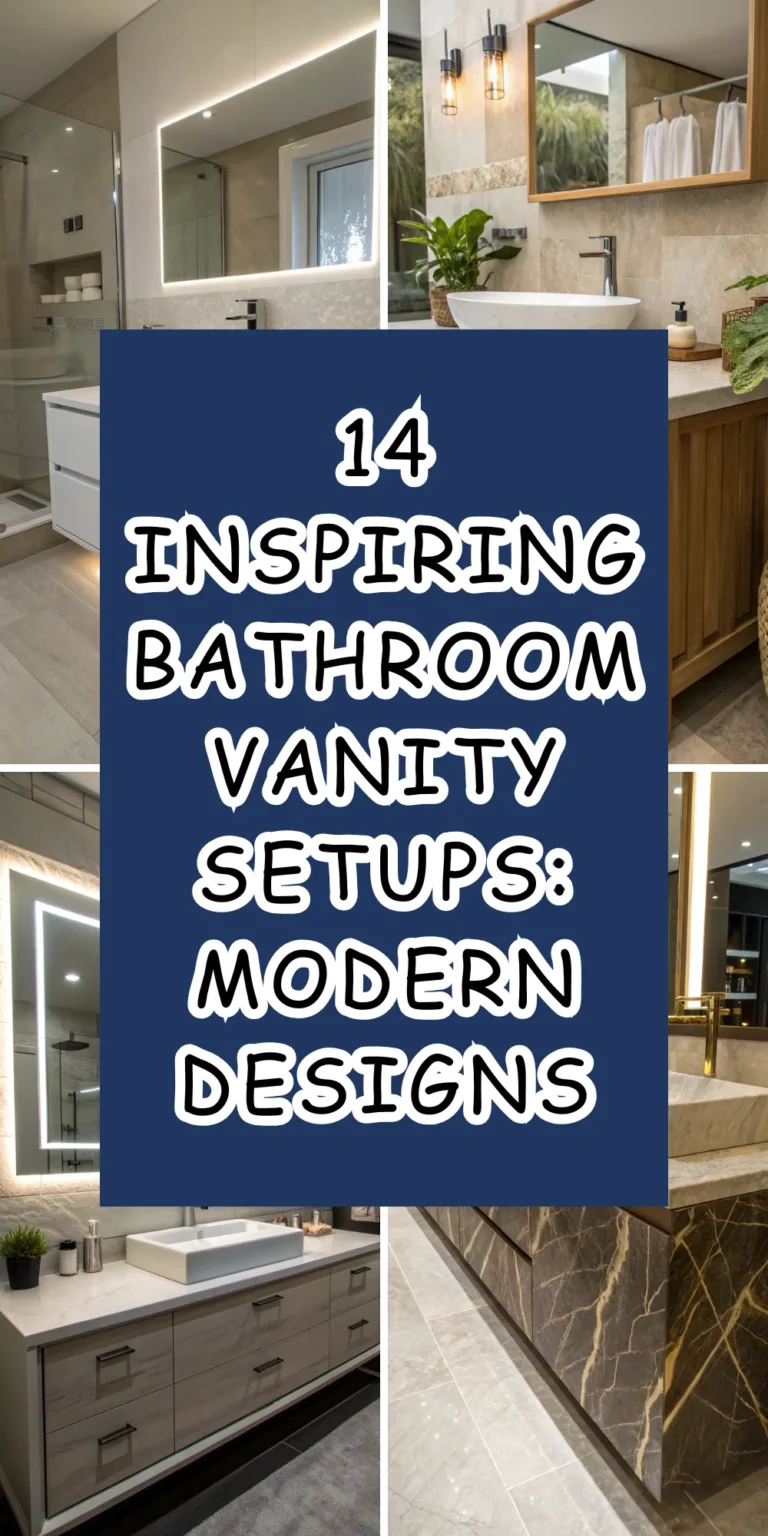 14 Inspiring Bathroom Vanity Setups: Modern Designs