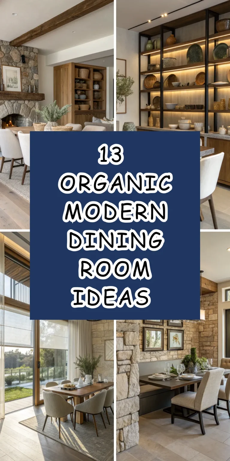13 Organic Modern Dining Room Ideas for a Natural Feel