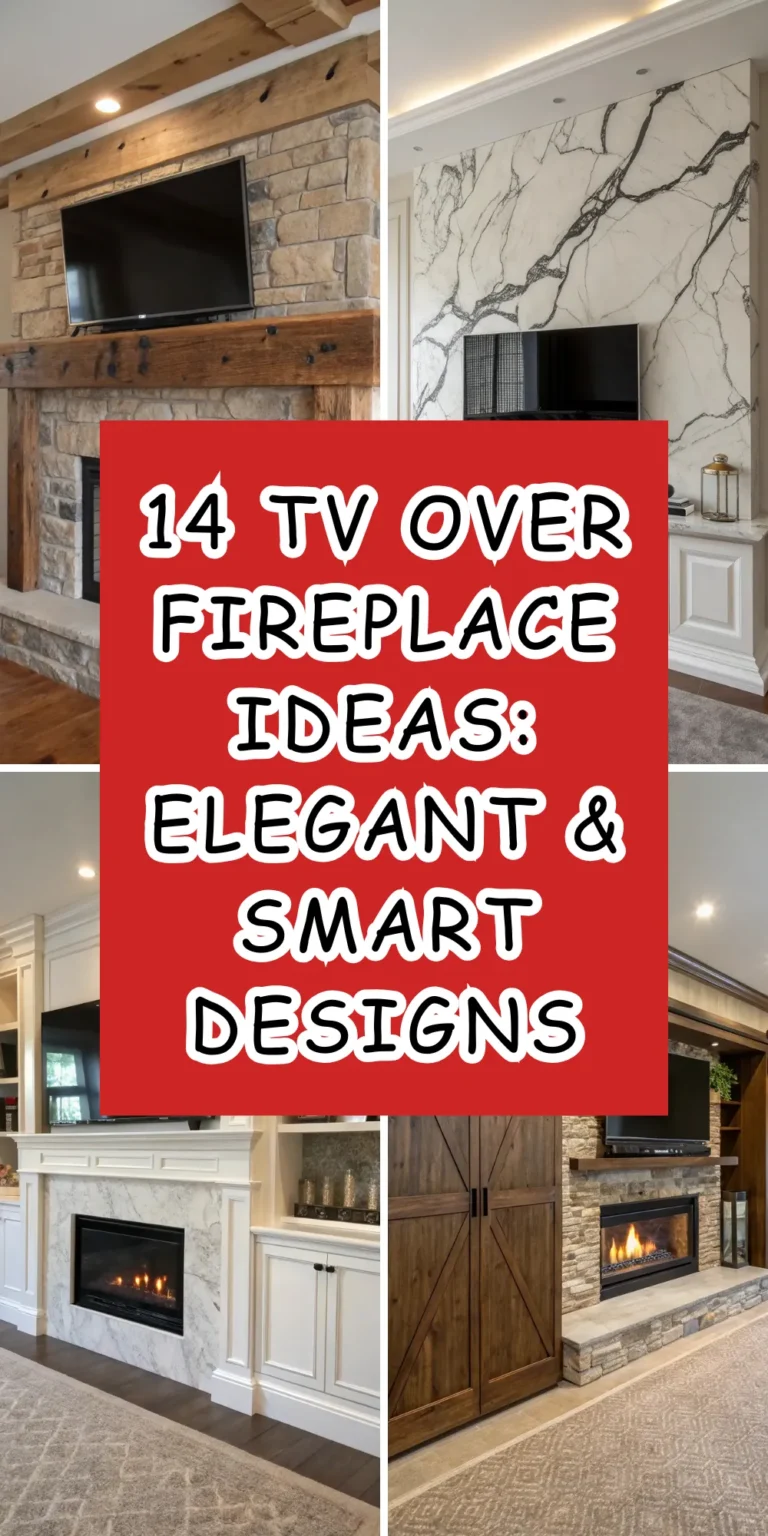 14 TV Over Fireplace Ideas: Elegant & Smart Designs