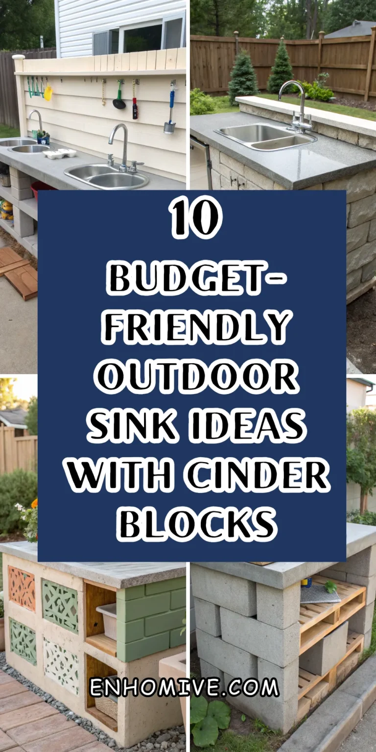 10 Budget-Friendly Outdoor Sink Ideas with Cinder Blocks