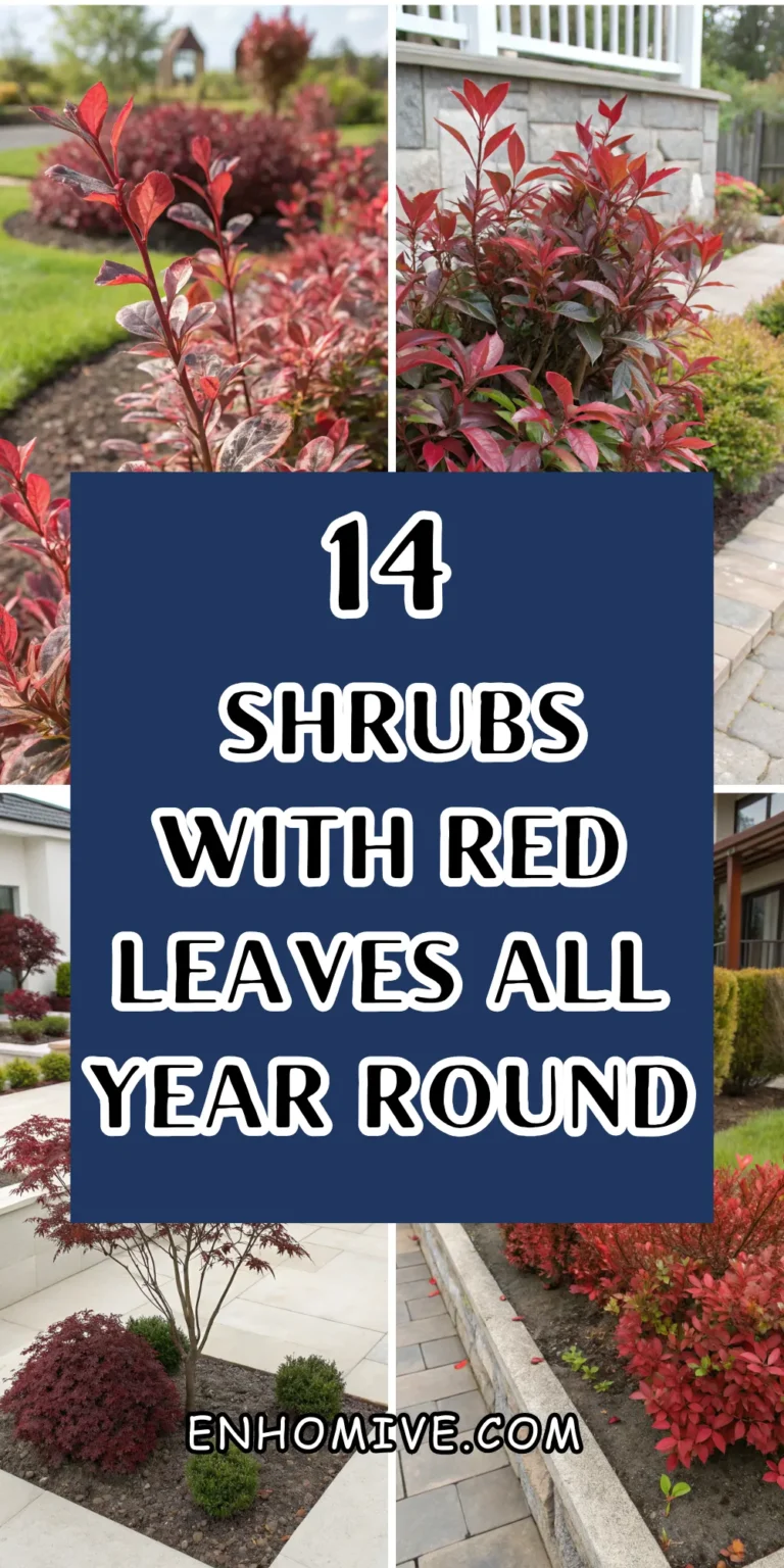 14 Shrubs With Red Leaves All Year Round
