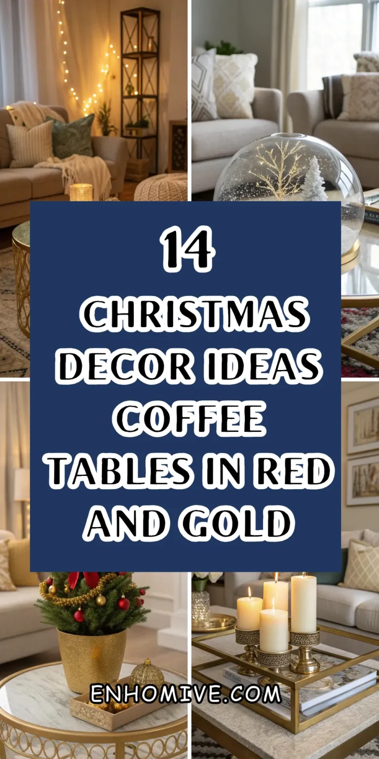 14 Christmas Decor Ideas for Living Room Coffee Tables in Red and Gold 9 14 Christmas Decor Ideas for Living Room Coffee Tables in Red and Gold