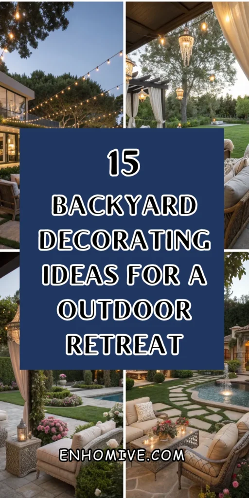 15 Perfect Backyard Decorating Ideas for a Stunning Outdoor Retreat 1 7 11 2