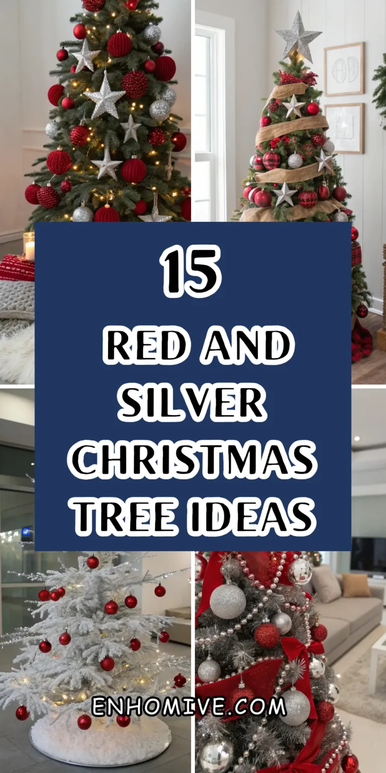 15 Unique Red and Silver Christmas Tree Ideas for a Modern Holiday Look 7 15 Unique Red and Silver Christmas Tree Ideas for a Modern Holiday Look