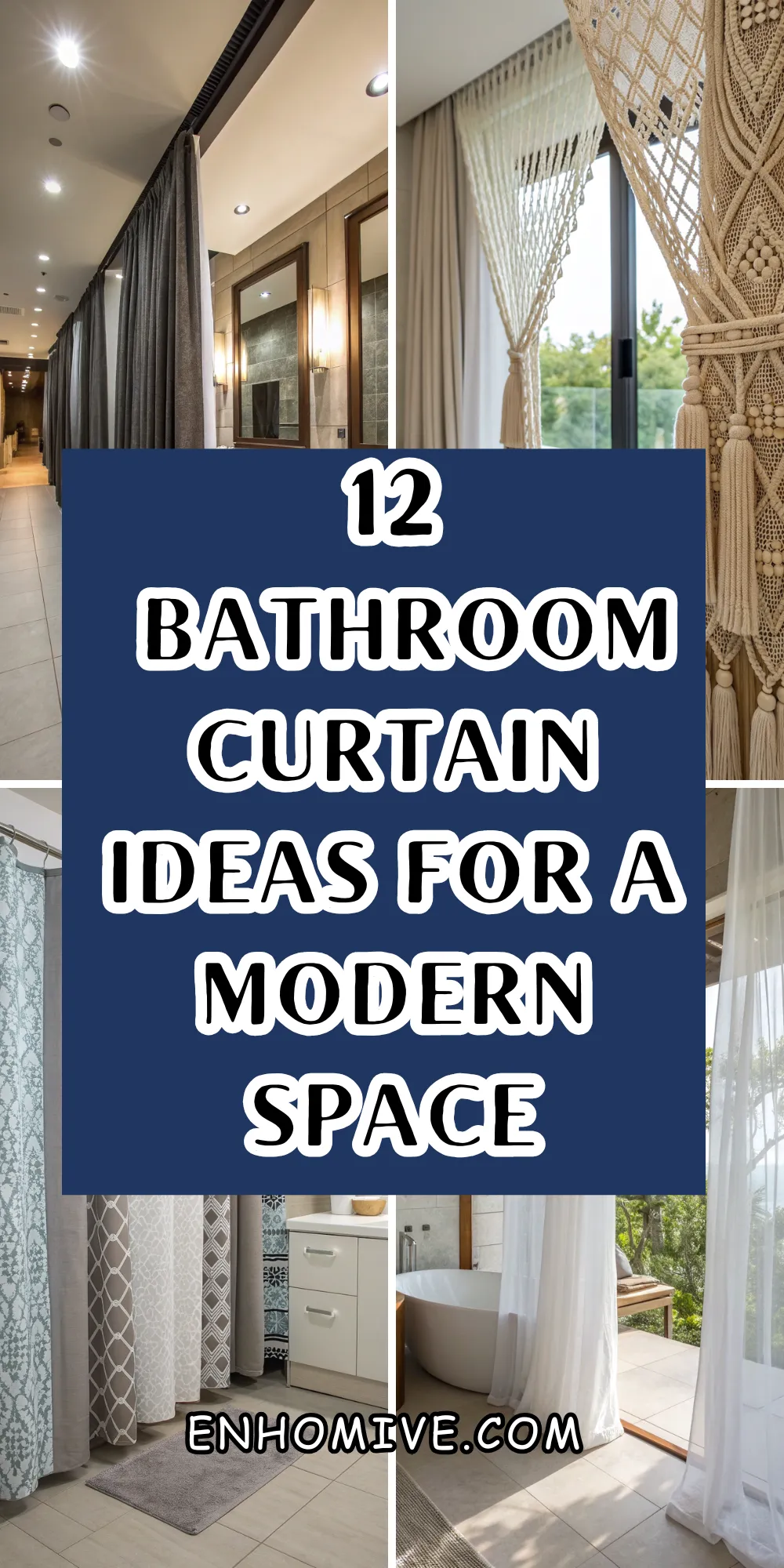 12 Bathroom Curtain Ideas for a Modern, Stylish, and Functional Space