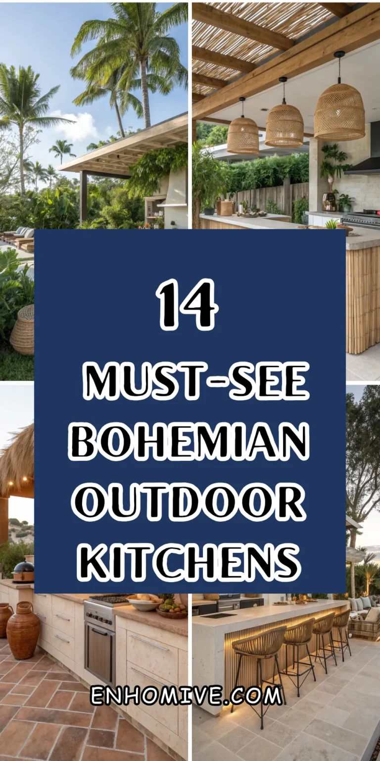 14 Must-See Bohemian Outdoor Kitchens That Scream Style (Not Price!)